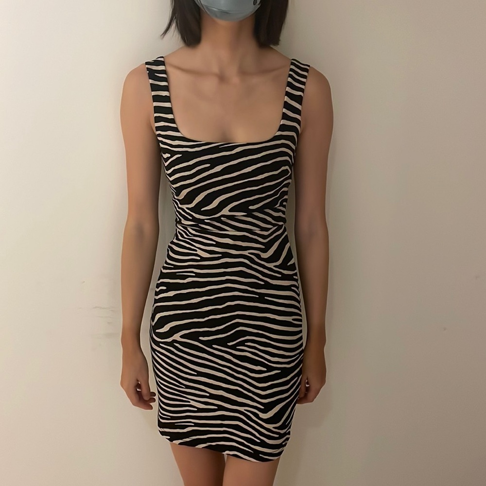 Zebra print dress